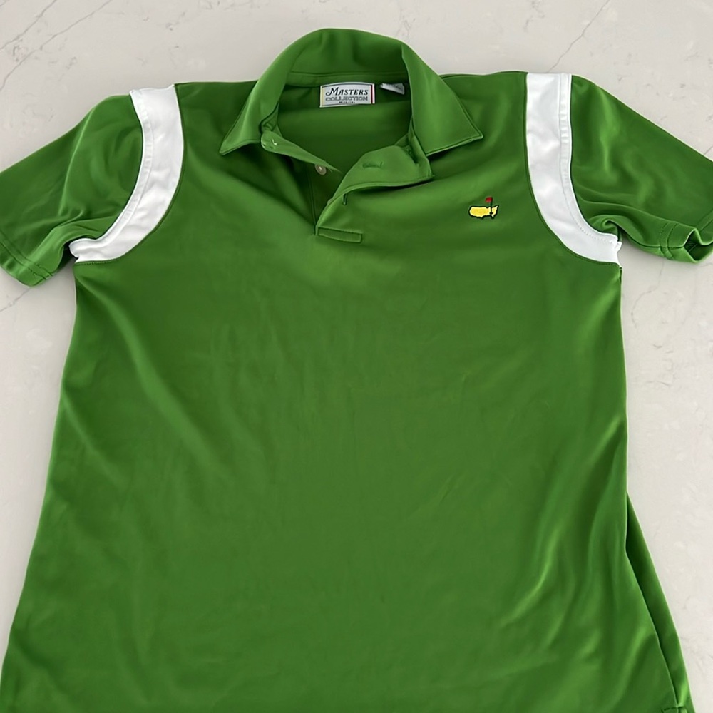 Masters Green and White Boys Polo Shirt
